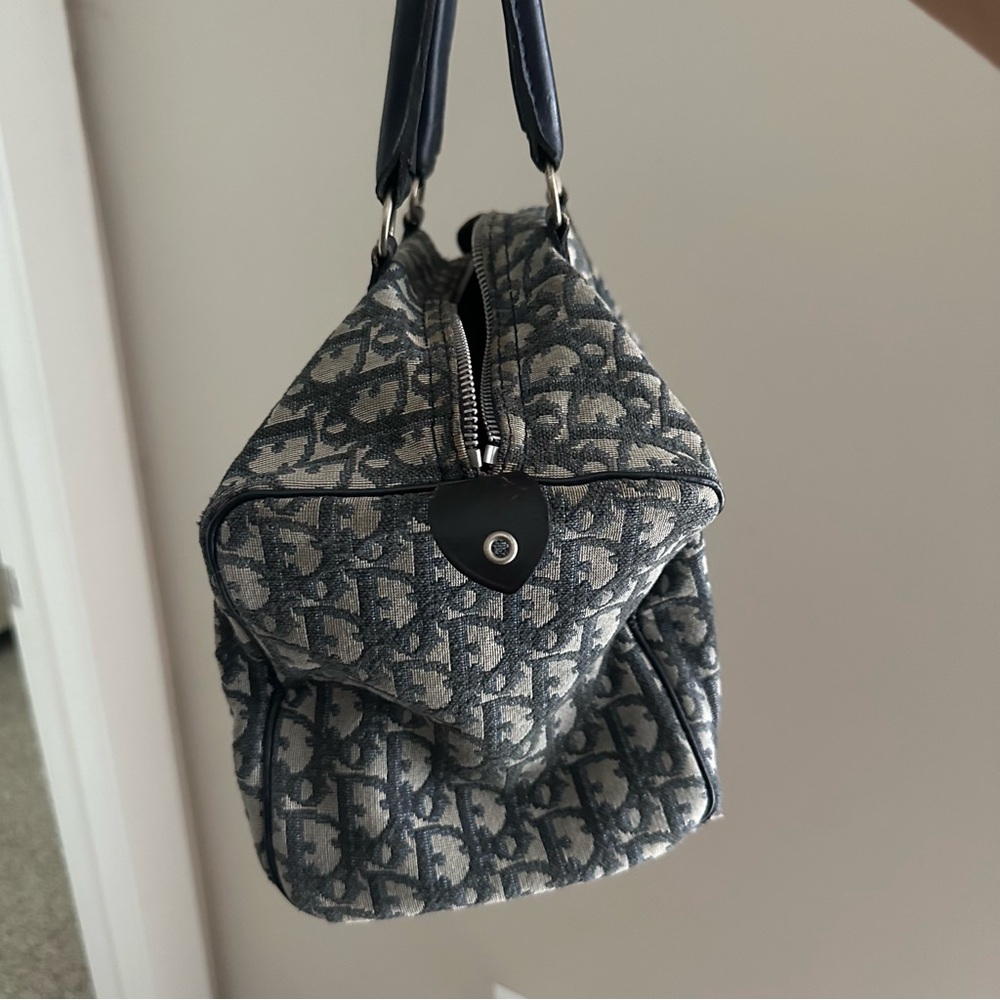 Vintage Dior Navy Blue Boston Bag - Picture 2 of 10